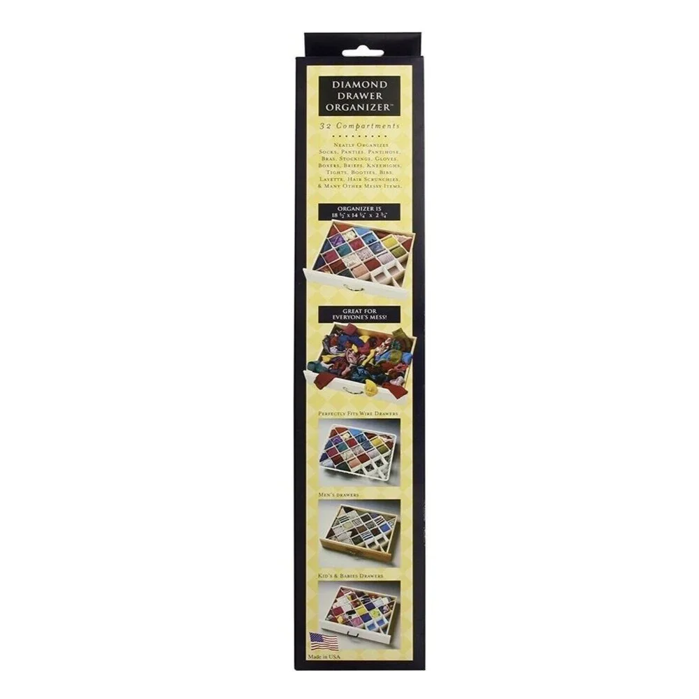 Diamond Drawer Organizer 32 Compartments 18.5